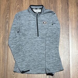 Nike Golf Women’s Georgia Bulldogs Quarter Zip Pullover Gray Size Small